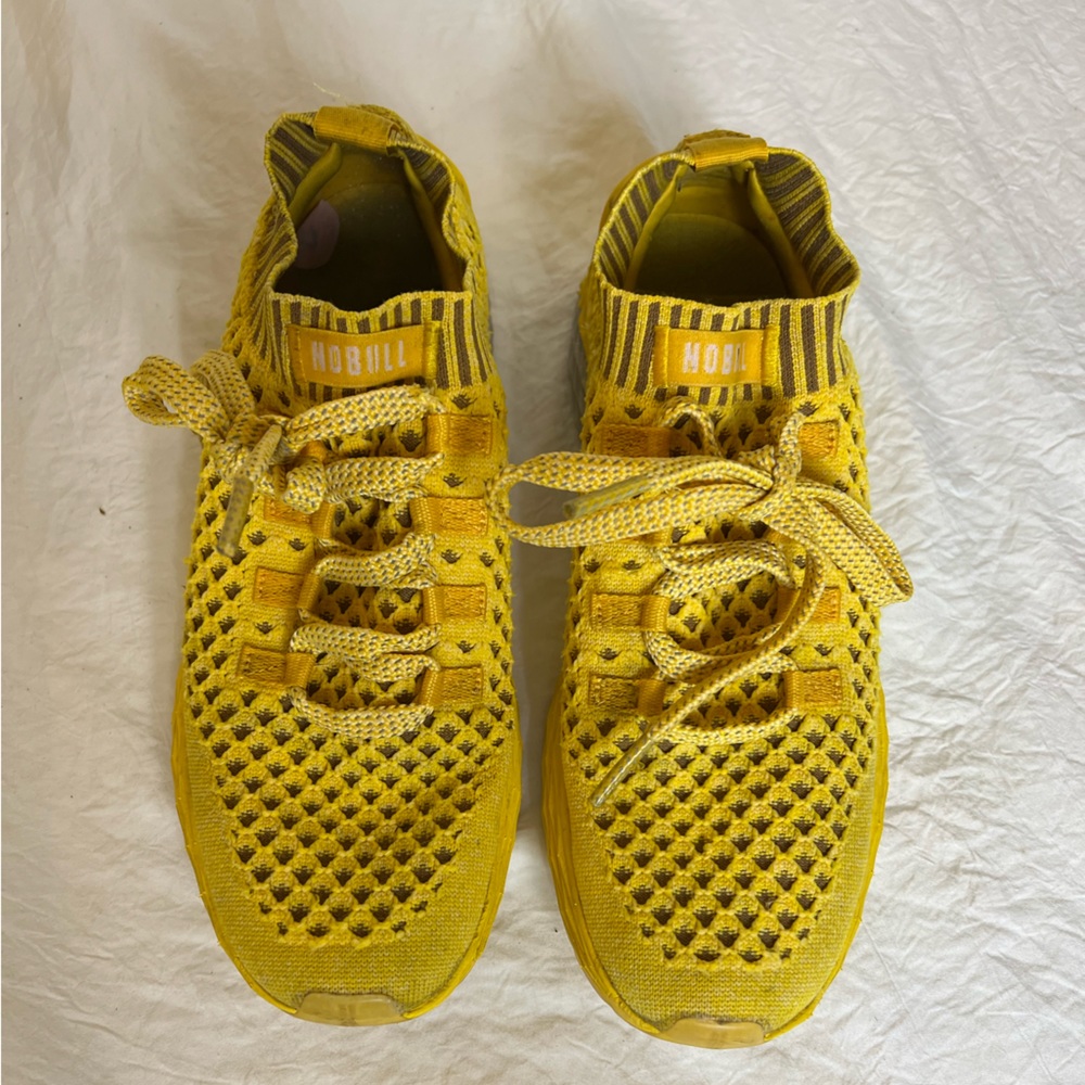 NOBULL Aspire Lemon Yellow Knit shoe Sneaker Men’s 8 Womens 9.5 size Unisex